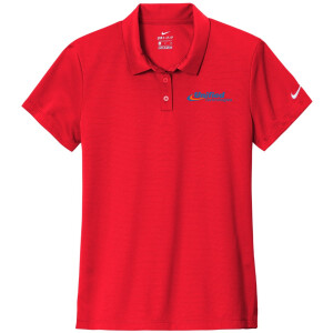 Nike Ladies Dry Essential Solid Polo - NKBV6043 (Blue Logo)