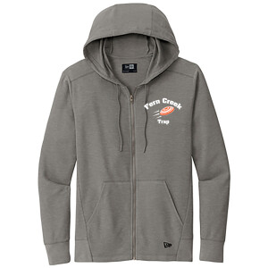 New Era® Thermal Full-Zip Hoodie - NEA141 (White Logo) Screen Print