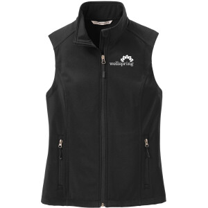 Port Authority® Ladies Core Soft Shell Vest - L325 (White Logo)