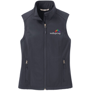 Port Authority® Ladies Core Soft Shell Vest - L325 (White Rainbow Logo)