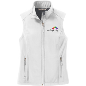 Port Authority® Ladies Core Soft Shell Vest - L325 (Black Rainbow Logo)
