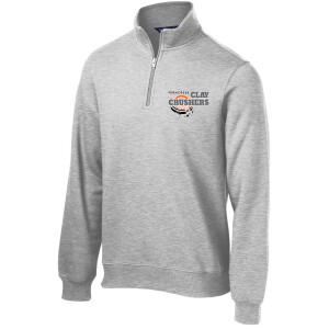 Clay Crushers - Sport-Tek® 1/4-Zip Sweatshirt - ST253 (Outlined Logo) Embroidery