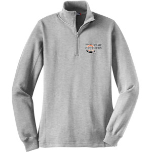 Clay Crushers - Sport-Tek® Ladies 1/4-Zip Sweatshirt - LST253 (Outlined Logo) Embroidery