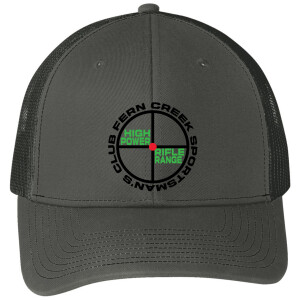 Fern Creek High Power Rifle Range - Port Authority® Snapback Trucker Cap - C112 (Black Logo) Embroidery