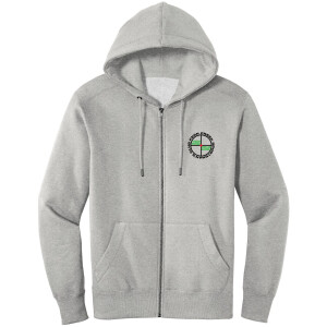 Fern Creek High Power Rifle Range - District® Perfect Weight® Fleece Full-Zip Hoodie - DT1103 (Black Logo) DTF