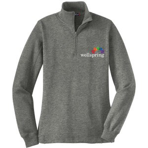 Sport-Tek® Ladies 1/4-Zip Sweatshirt - LST253 (White Rainbow Logo)