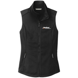 Port Authority® Women's Collective Smooth Fleece Vest - L906 (White Logo)