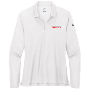 South Dayton Toyota – NKDC2105 Nike Ladies Dri-FIT Micro Pique 2.0 Long Sleeve Polo (Black Logo)