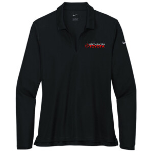 South Dayton Toyota – NKDC2105 Nike Ladies Dri-FIT Micro Pique 2.0 Long Sleeve Polo (White Logo)