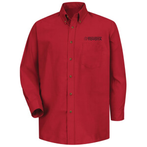 South Dayton Toyota - Red Kap Men's Poplin Dress Shirt - SP90 (All Black Logo)