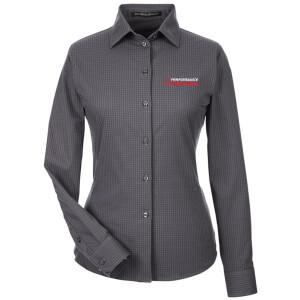 Performance Toyota - Devon & Jones Women's CrownLux Performance® Tonal Mini Check Woven Dress Shirt - DG535W