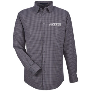 Performance Lexus Northern Kentucky - Devon & Jones Men's CrownLux Performance® Tonal Mini Check Woven Dress Shirt - DG535