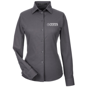 Performance Lexus Northern Kentucky - Devon & Jones Women's CrownLux Performance® Tonal Mini Check Woven Dress Shirt - DG535W