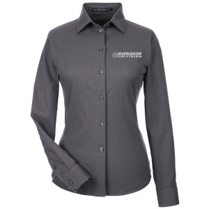 RiverCenter Collision - Devon & Jones Women's CrownLux Performance® Tonal Mini Check Woven Dress Shirt - DG535W