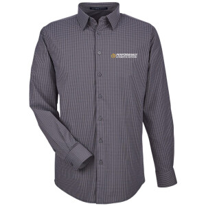 Performance Automotive Network - Devon & Jones Men's CrownLux Performance® Tonal Mini Check Woven Dress Shirt - DG535