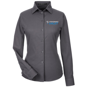 Performance Valet - Devon & Jones Women's CrownLux Performance® Tonal Mini Check Woven Dress Shirt - DG535W