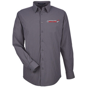Performance Paint & Dent - Devon & Jones Men's CrownLux Performance® Tonal Mini Check Woven Dress Shirt - DG535