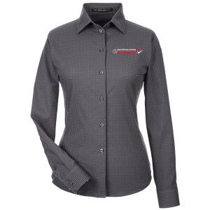 Performance Paint & Dent - Devon & Jones Women's CrownLux Performance® Tonal Mini Check Woven Dress Shirt - DG535W