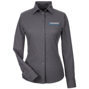 Performance Kings Honda - Devon & Jones Women's CrownLux Performance® Tonal Mini Check Woven Dress Shirt - DG535W