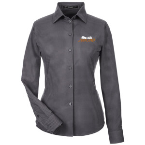 JeepLand - Devon & Jones Women's CrownLux Performance® Tonal Mini Check Woven Dress Shirt - DG535W