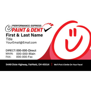Performance Paint & Dent – Business Cards
