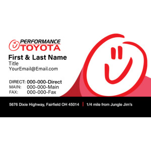 Performance Toyota – Business Cards