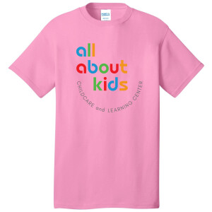 Port & Company® Core Cotton Tee – PC54 (Grey Full Front Logo)