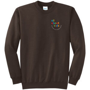 Port & Company® Core Fleece Crewneck Sweatshirt – PC78 (White Logo Left Chest)