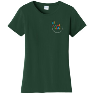 Port & Company® Ladies Fan Favorite™ Tee – LPC450 (White Logo Left Chest)