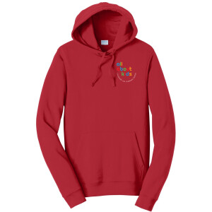 Port & Company® Fan Favorite™ Fleece Pullover Hooded Sweatshirt – PC850H (White Logo Left Chest)