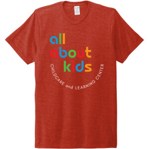 Allmade® Unisex Tri-Blend Tee – AL2004 (White Full Front Logo)